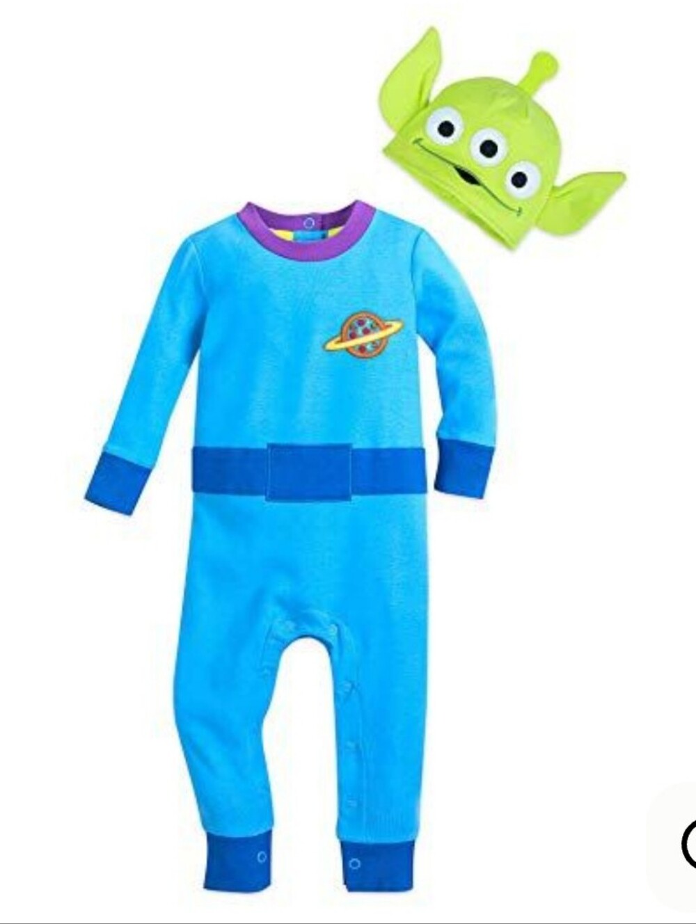 NWT Disney Store Toy Story Alien Stretchie Sleeper & Hat Halloween Costume